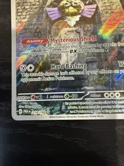 Pokemon TCG Aegislash Paradox Rift Holo Card 210/182 Illustration - Image 2
