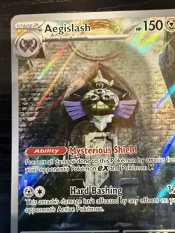Pokemon TCG Aegislash Paradox Rift Holo Card 210/182 Illustration - Image 5