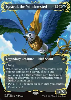 Kastral, the Windcrested - Raised Foil - Borderless NM, English MTG Bloomburrow: - Image 1