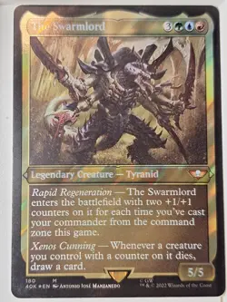 The Swarmlord - Foil Thick Stock - Warhammer 40k - Magic the Gathering MTG Nice! - Image 1