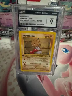 Hitmonchan **1st Edition** 69/105 2002 Pokemon Neo Destiny - CGC 9 MINT - Image 1