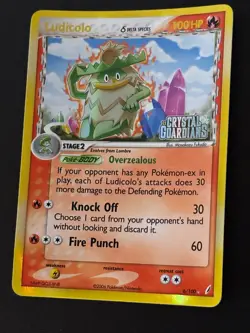 Pokemon Ludicolo, EX Crystal Guardians, Holo Rare, Used good condition - Image 1