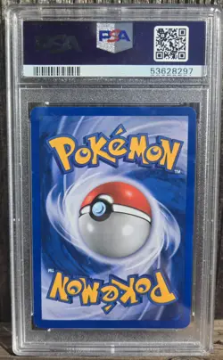 HOUNDOOM 2001 Pokemon Neo revelation DOUBLE HOLO ERROR #8 PSA 6 - Image 3