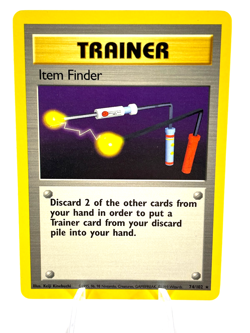 Item Finder 74/102 - Base Set - Pokemon - Rare Trainer - NM/LP - Image 1