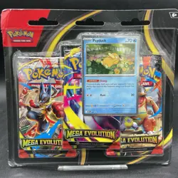 Pokemon TCG Mega Evolution 3 Pack Blister (Psyduck Promo) - Image 1
