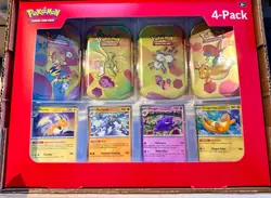 Pokemon TCG Scarlet & Violet 151 Mini Tin 4-Pack Sam’s Club New Factory Sealed - Image 1