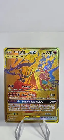 2021 Pokemon Reshiram & Charizard GX Tag Team SM247 Black Star Promo - Image 1