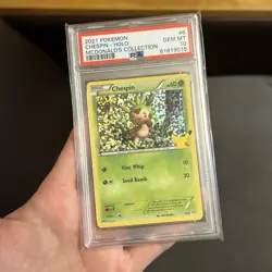 Pokemon McDonalds 25th Anniversary 2021 Holo Chespin PSA 10 - Image 1