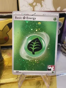 Grass Energy Holo Pokemon Prize Pack Series Promo Series 4 Pokemon Card NM/LP - Image 1