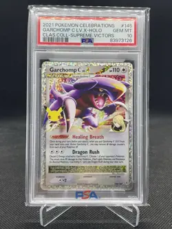 2021 POKEMON CELEBRATIONS CLASSIC COLLECTION #145 GARCHOMP C LV.X-HOLO PSA 10 - Image 1