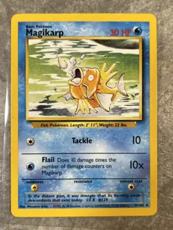 Magikarp 035/102 Pokemon TCG Base Set Vintage Card Regular (Moderate Play) 3 - Image 1