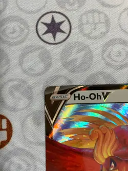 C1277 POKEMON TCG HO-OH V NM CARD HOLO #140 SILVER TEMPEST RARE - Image 3
