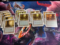 70 5th Edition 5ED Magic the Gathering Basic Land Cards Lot - John Avon Mountain - Image 1