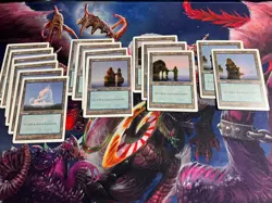 70 5th Edition 5ED Magic the Gathering Basic Land Cards Lot - John Avon Mountain - Image 3