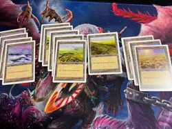 70 5th Edition 5ED Magic the Gathering Basic Land Cards Lot - John Avon Mountain - Image 4