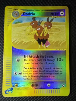 Dodrio 046/147 Aquapolis Reverse Holo 2002 Rare Pokemon Card - Image 1