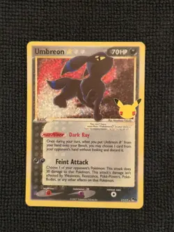 Umbreon Gold Star 17/17 Pokemon Celebrations Holo Card - Image 1