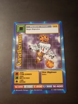 Digimon 1999 Bandai Candlemon Card Starter Deck ST-41 LP - Image 1