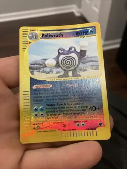 Poliwrath 24/165 Reverse Holo Expedition Base Set Pokemon Card. - Image 1