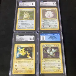 CGC POKEMON graded card lot nm/mint+ Pikachu Chansey kangaskhan magneton 1st ed - Image 1