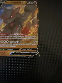 Pokemon Card TCG - Hisuian Arcanine V - Silver Tempest - 090/195 - Holo Rare - Image 3