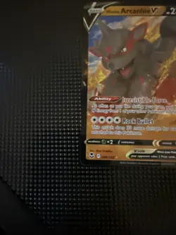 Pokemon Card TCG - Hisuian Arcanine V - Silver Tempest - 090/195 - Holo Rare - Image 4
