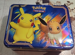 Pokemon 2018 Pikachu Eevee Tin Lunch Box Only (NO CARDS) - Image 1
