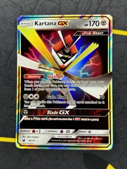 Kartana GX - 70/111 - Crimson Invasion Rare Holo 2017 Pokemon Card - LP/NM - Image 1