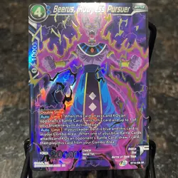 Beerus Ruthless Pursuer BT16-036 SR Foil Dragon Ball Super Card Game | NM - Image 1