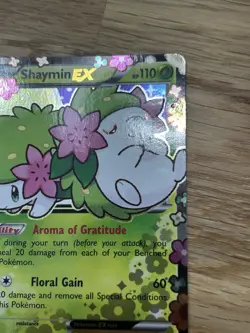 Shaymin EX XY148 XY Holo Pokemon Card *See Photos* Rare Rear Error Print - Image 4