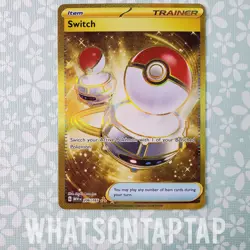 Pokemon Card Switch 206/165 Secret Rare Scarlet Violet Pokemon 151 Singles LP - Image 1