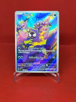 Pokemon SV05: Temporal Forces Gastly Holo Card #177/162 Near Mint Condition - Image 1