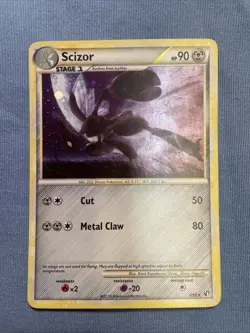 Pokemon TCG Scizor Undaunted Holo Rare Card 7/90 LP/MP - Image 1