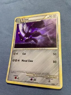 Pokemon TCG Scizor Undaunted Holo Rare Card 7/90 LP/MP - Image 2