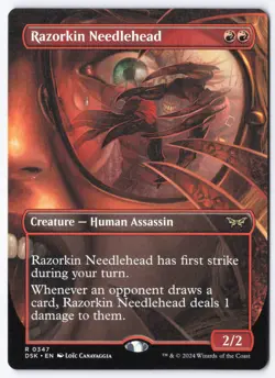 Razorkin Needlehead (Borderless) R Duskmourn: House of Horror 347 NM - Image 1