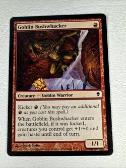 Goblin Bushwhacker - LP Regular #125 Zendikar MTG - Image 1