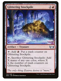 NM Glittering Stockpile, MTG, Streets of New Capenna, Magic the Gathering, 107 - Image 1