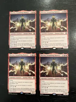 Electro, Assaulting Battery X4X NM/M Marvel’s Spider-Man SPM Magic MTG - Image 1