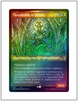 1x Ratadrabik of Urborg, Textured Foil, Magic the Gathering MTG NM - Image 1