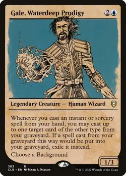 Gale, Waterdeep Prodigy Showcase Foil - Commander Legends: Battle For Baldur'S G - Image 1