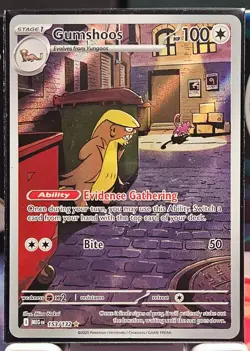Gumshoos Illustration Rare 153/132 Pokemon TCG Mega Evolution NM - Image 1