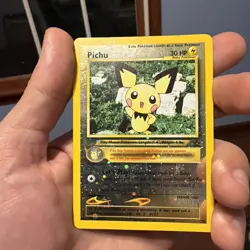 POKEMON BLACK STAR PROMO PICHU #35 REVERSE HOLO LP-NM - Image 1