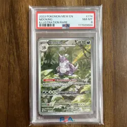 2023 POKEMON 151 #174 NIDOKING ILLUSTRATION RARE PSA 8 - Image 1