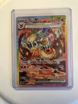 Pokemon TCG Prismatic Evolutions Flareon EX 146/131 Special Illustration Rare - Image 1