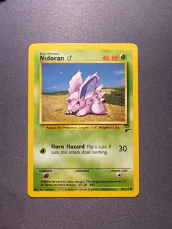 Pokemon TCG Nidoran Base Set 2 83/130 Regular 1999-2000 Wizards Base Set 2 - Image 1
