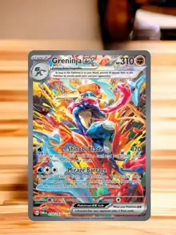 IN STOCK Greninja Ex Gold Metal Pokemon Card Collectible Gift/Display - Image 1