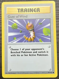 Shadowless Gust of Wind 093/102 Pokemon TCG WOTC Base Set MINT - Image 1