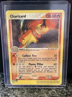 Charizard 100/97 EX Dragon Set Holo Secret Rare Pokemon Card with SWIRL - Image 1