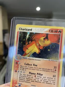Charizard 100/97 EX Dragon Set Holo Secret Rare Pokemon Card with SWIRL - Image 3