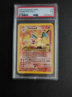 Charizard Psa 5 - 1999/2000 Pokemon Card Game Base Set 2 Holo 004/130 - Image 1